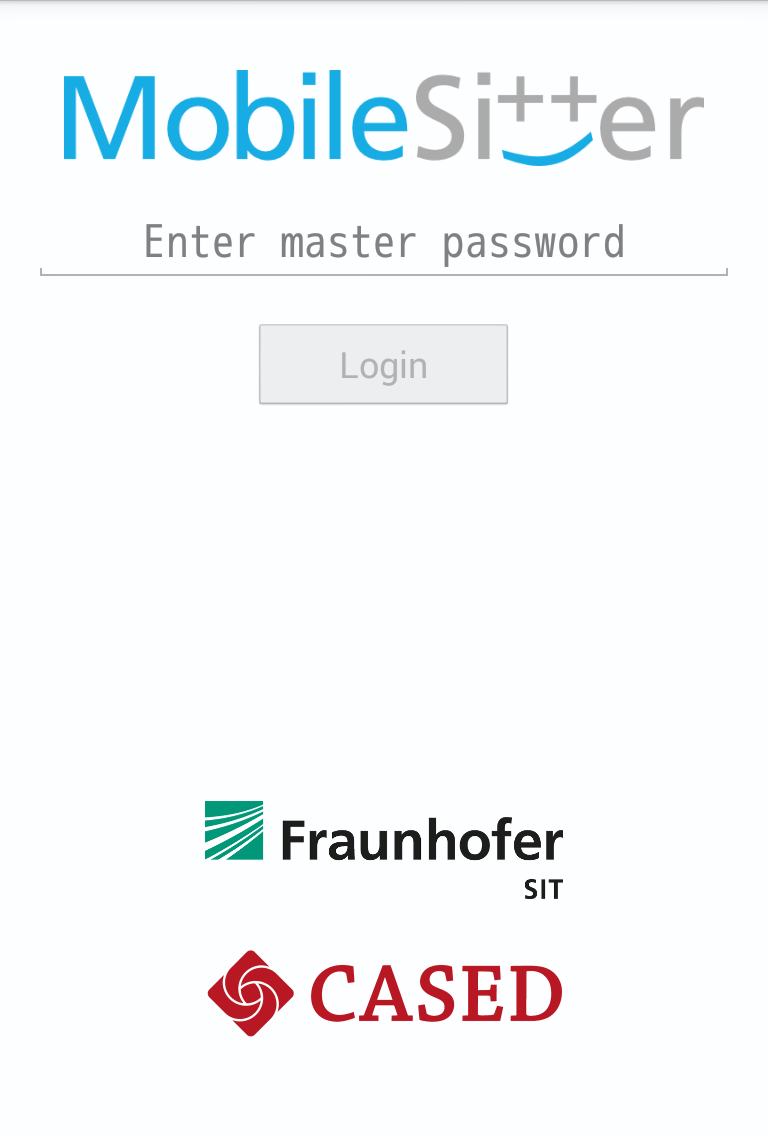 Android application MobileSitter screenshort