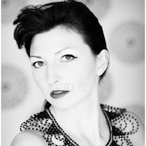 neckline gaze by Monica Rodgers - Black & White Portraits & People