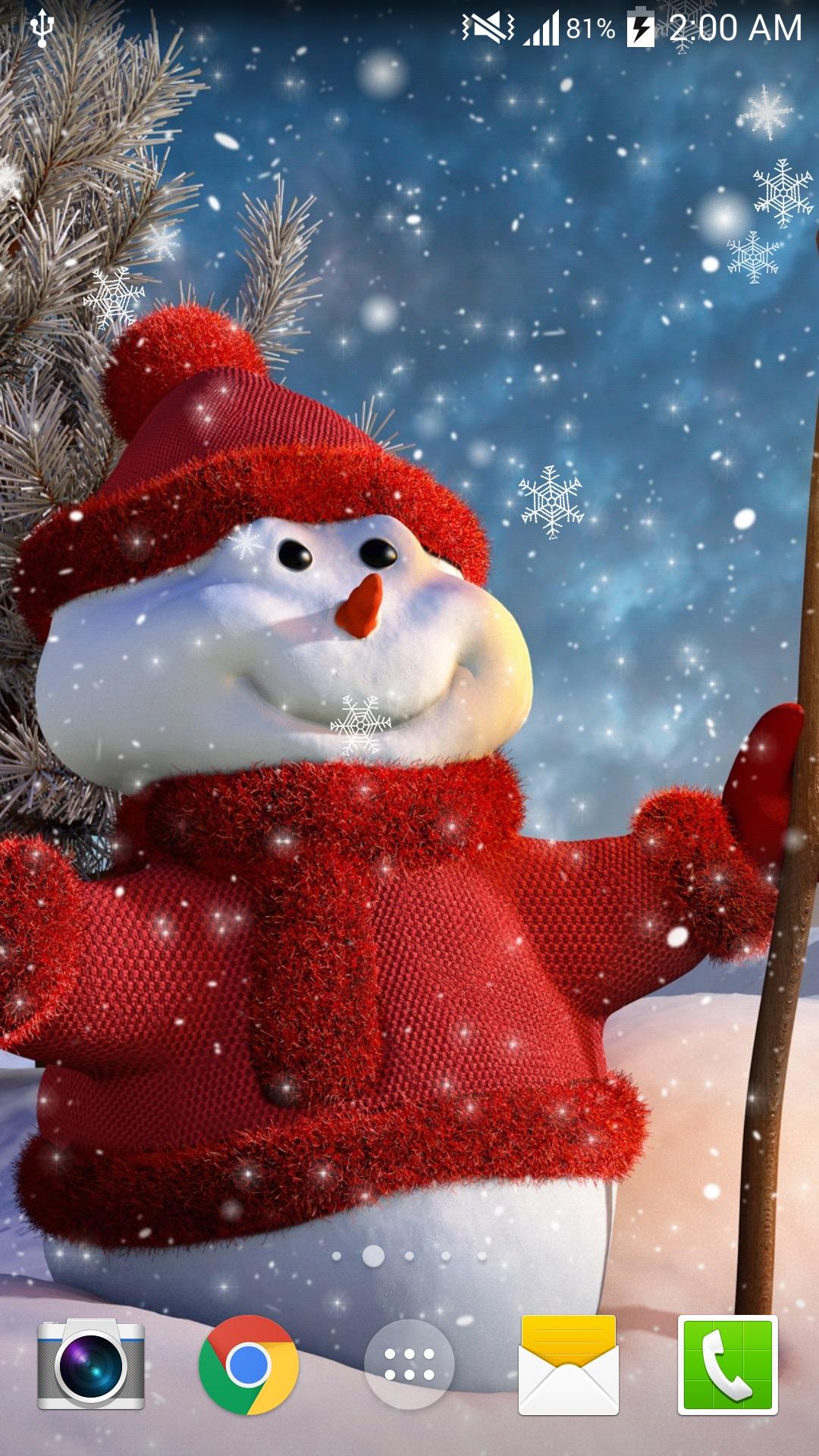 Android application Christmas HD live wallpaper screenshort