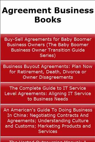 Agreement Business Books