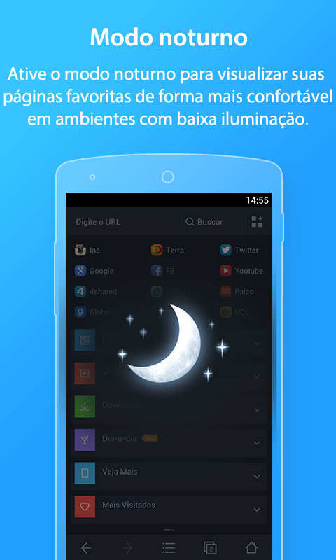 Navegador UC Browser - screenshot