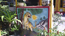 Tiger Mural At Dinh Khanh Hoi