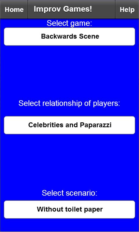Improv Games Screen 3