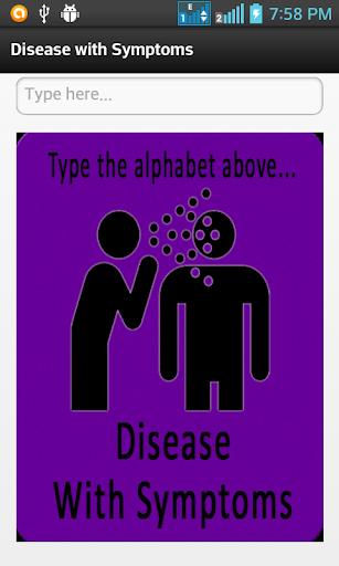 Disease with symptom