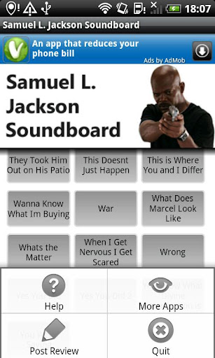 Samuel L Jackson Soundboard Android app Screenshot 2