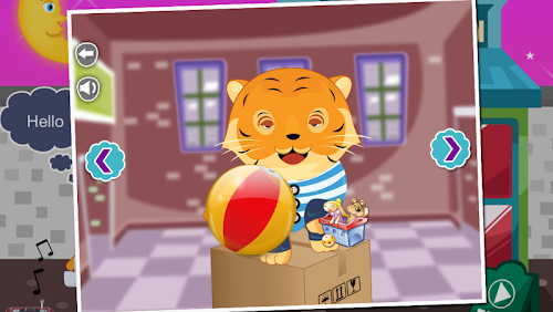 Android application Tiger Hair Salon - Kids Game screenshort