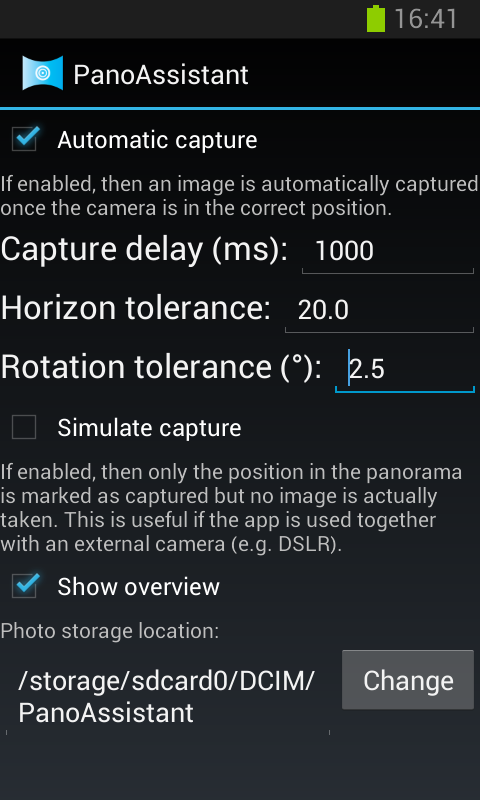 Panorama Assistant Screen 3
