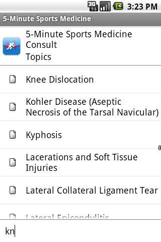 5-Minute Sports Medicine Screen 2