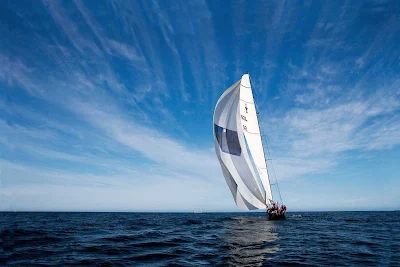 Sailing off Cabo San Lucas in Baja California, Mexico. 