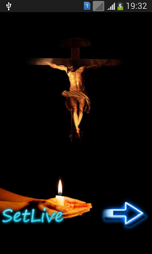 Jesus Cross Candle