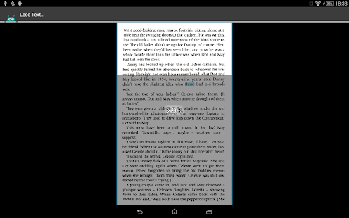 Texterkennung mit der Textfee Screenshot