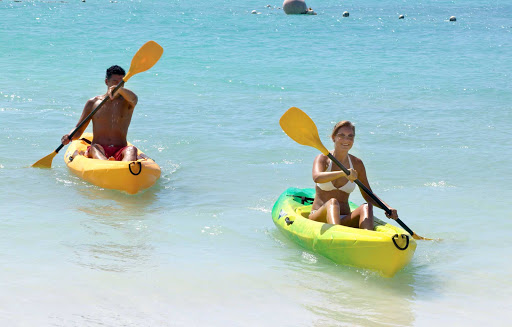 kayak-in-Aruba - Kayaking the gentle waters of Aruba.