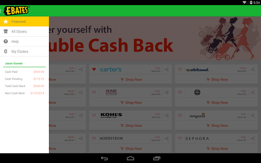 【免費購物App】Ebates Cash Back & Coupons-APP點子