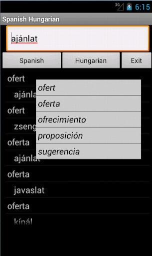 Spanish Hungarian Dictionary