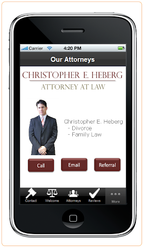 【免費商業App】Attorney Christopher Heberg-APP點子