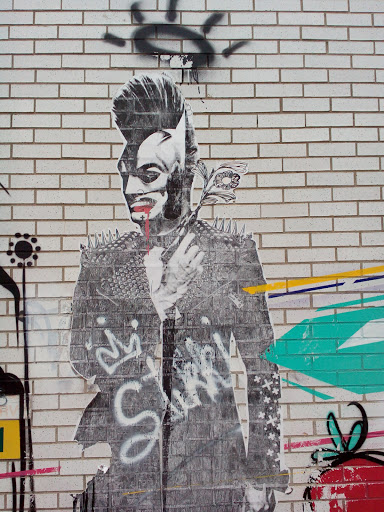 Punk Batman Murale