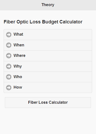 【免費工具App】Fiber Loss Budget Calculator-APP點子