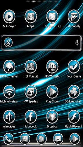 【免費個人化App】CrystalX HD Multi Theme Cyan-APP點子