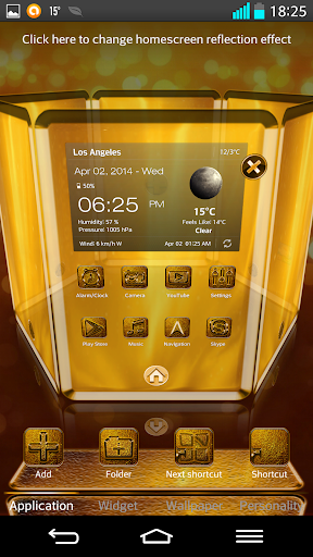 【免費個人化App】Next Launcher 3D Theme Golden-APP點子