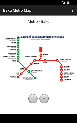 Baku Metro Map