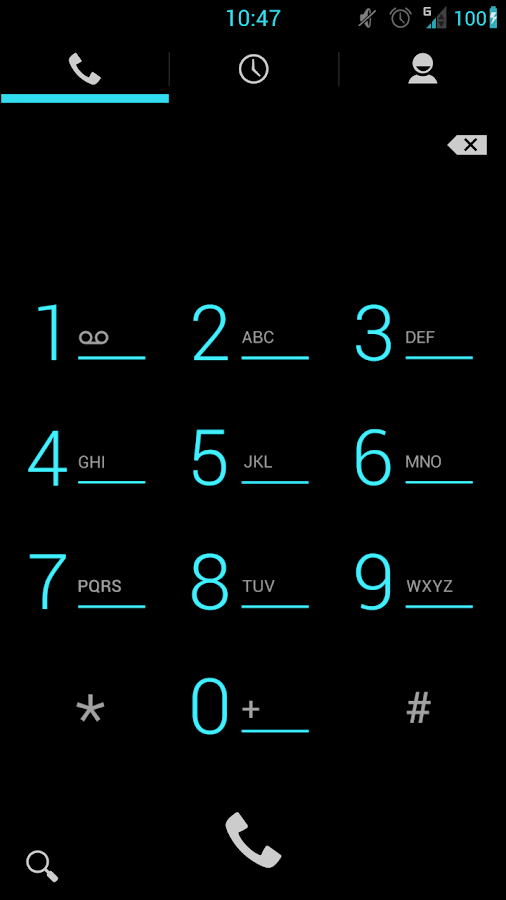 Betterbean CM10 Theme Cyan X - screenshot