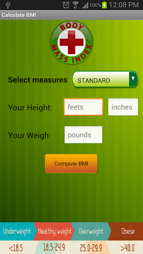 Calculate body mass index BMI