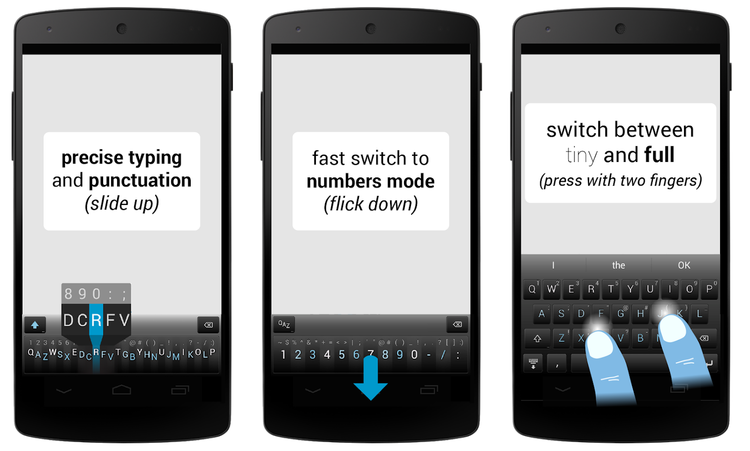 Minuum Keyboard - screenshot
