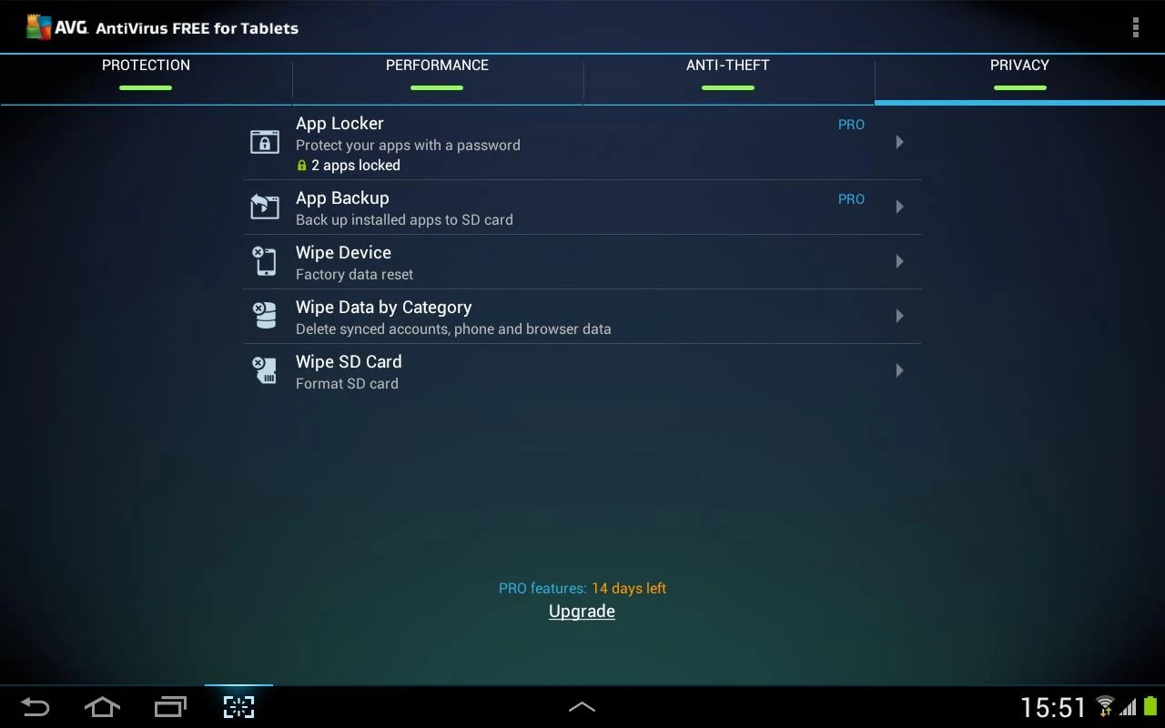 Antivírus GRATUITO para Tablet - screenshot