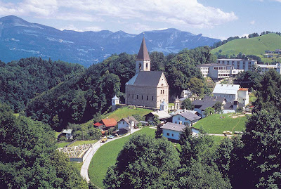 Picture postcard: Bad Duerrnberg near Hallein Salt Mine settlement in Austria.