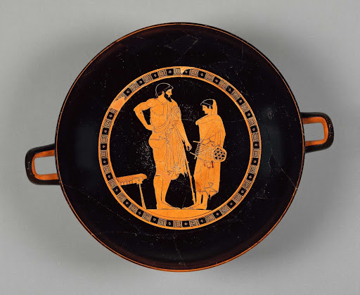Wine Cup with a Boy Holding a Lyre