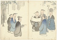 Zeven geluksgoden in een bamboebos