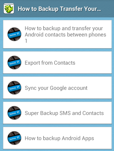 How to Backup Mobile