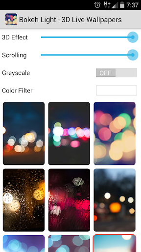 Bokeh Light 3D Live Wallpapers