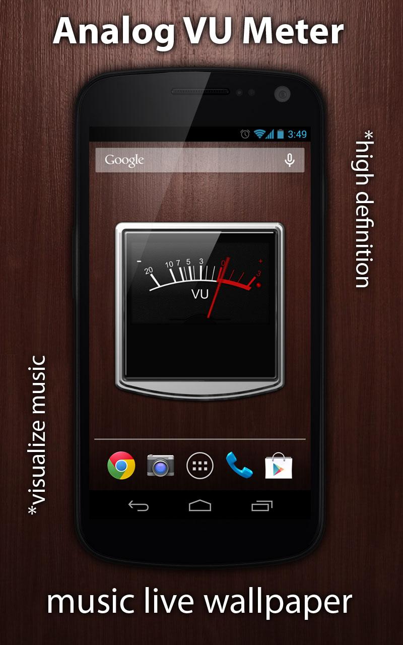 VU Meter Live Wallpaper Screen 2