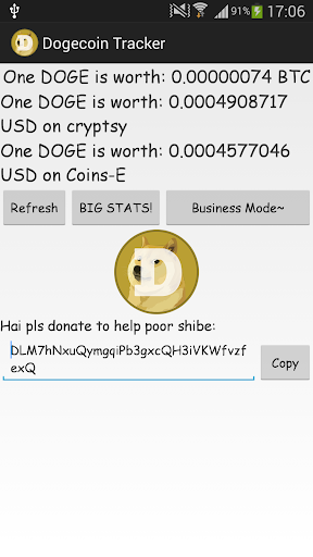 Dogecoin Information Tracker