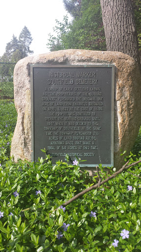 Southfield Cemetery Historical Marker