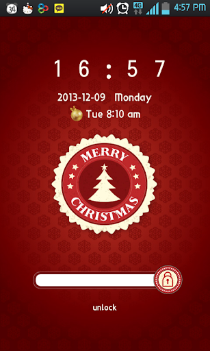 Red Christmas Go Locker theme