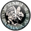 Gothic Gargoyle widget clock logo