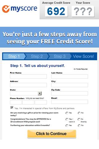 MyScore Free Credit Score App