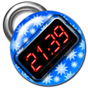 Blue Digital Clock logo