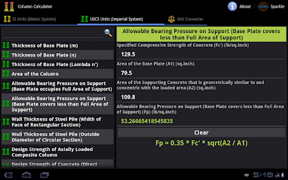 Column Calculator Tablet poster 13