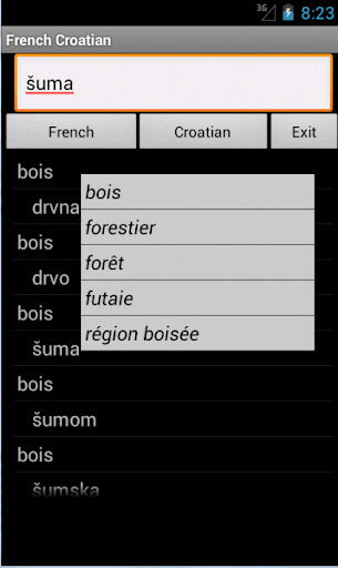 French Croatian Dictionary