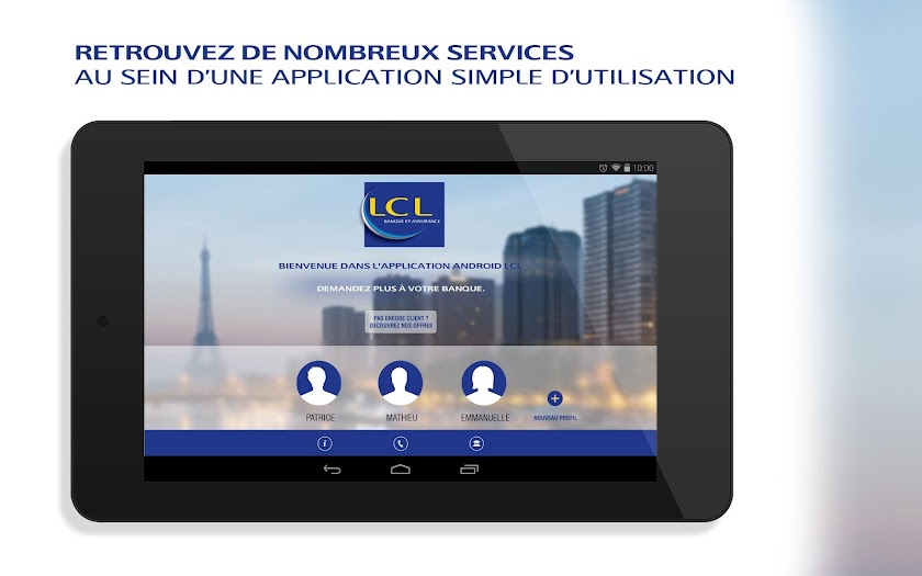 LCL Mes Comptes pour tablette Screen 1