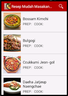 Lastest Resep Mudah Masakan Korea APK