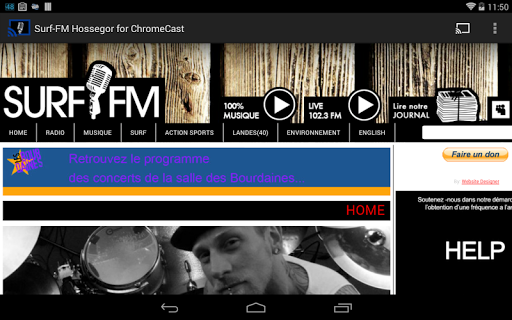 Surf-FM ChromeCast