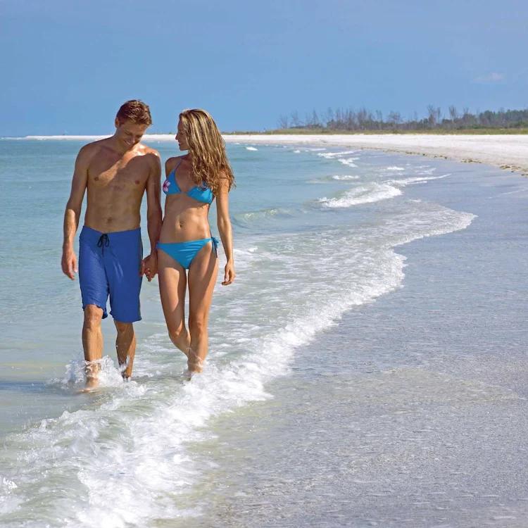 The white sand beaches of St. Petersburg and Clearwater near Tampa, Florida.
