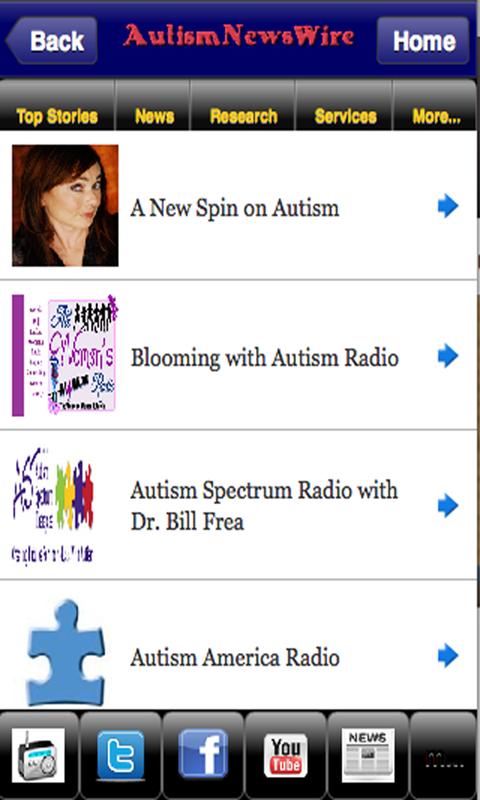 Autism News Wire Screen 2