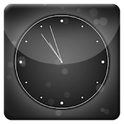 Black Bubbles Analog Clock LWP