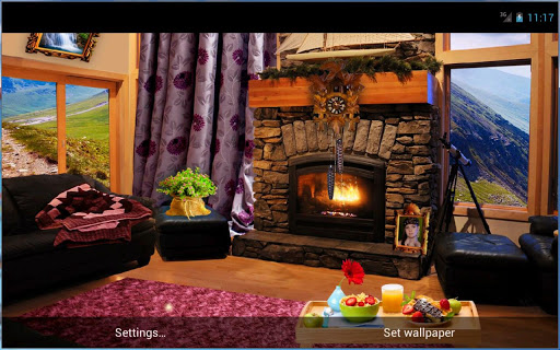 【免費個人化App】Romantic Fireplace LWP Full-APP點子