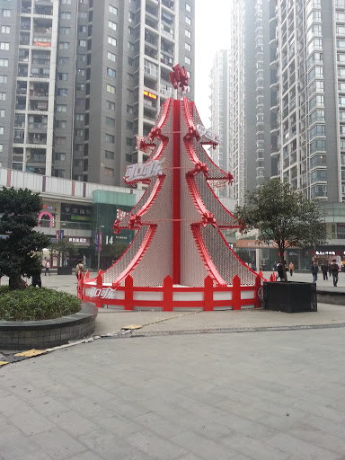 万达广场可乐圣诞树